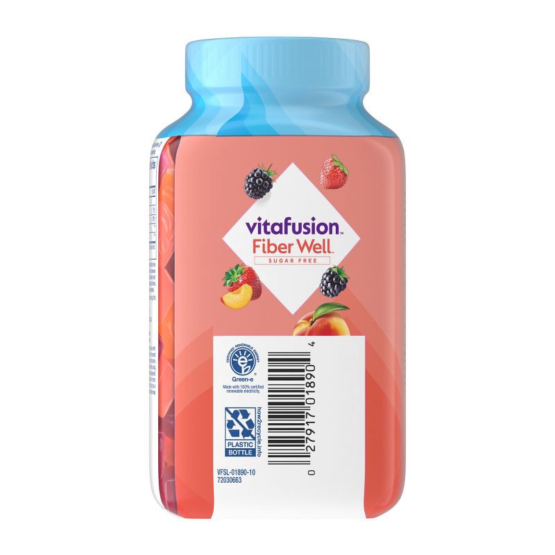 slide 2 of 10, Vitafusion Fiber - Well Fiber Supplement Gummies - Fruit Flavors - 90ct, 90 ct