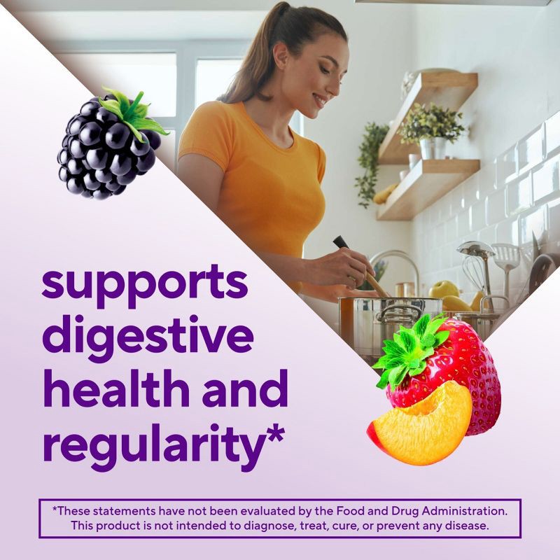 slide 4 of 10, Vitafusion Fiber - Well Fiber Supplement Gummies - Fruit Flavors - 90ct, 90 ct