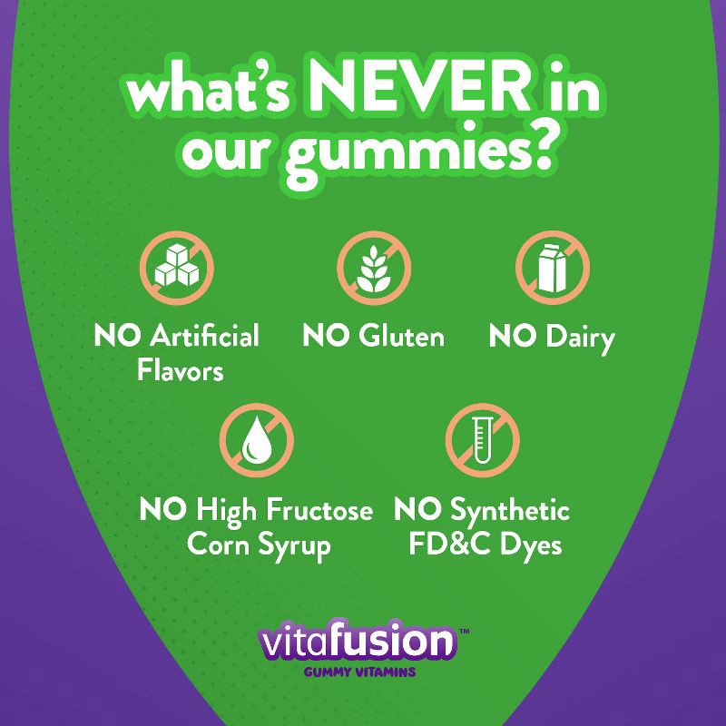 slide 6 of 9, Vitafusion Fiber - Well Fiber Supplement Gummies - Fruit Flavors - 90ct, 90 ct