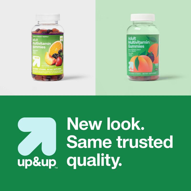 slide 5 of 6, Adult Multivitamin Gummies - Orange, Peach & Berry - 150ct - up&up™, 150 ct