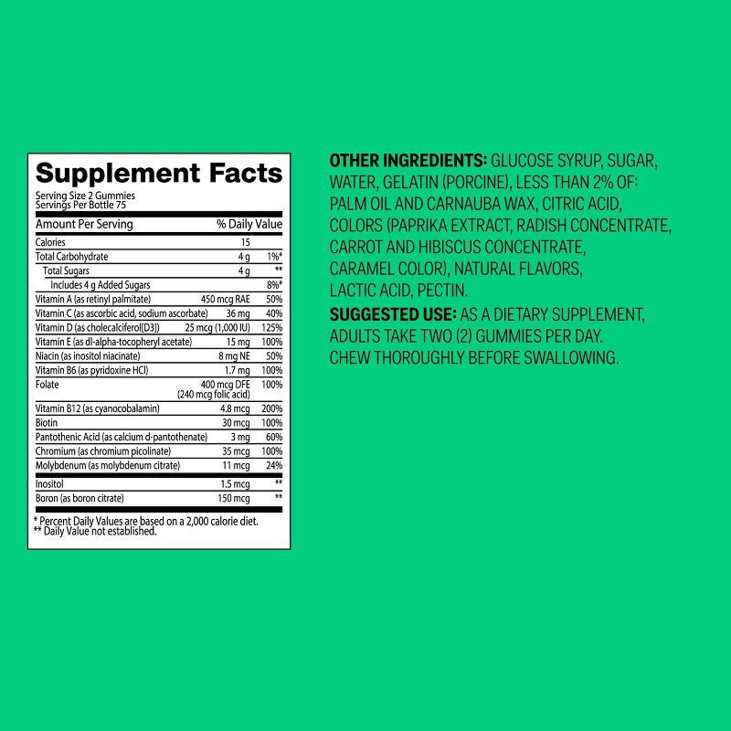 slide 6 of 6, Adult Multivitamin Gummies - Orange, Peach & Berry - 150ct - up&up™, 150 ct