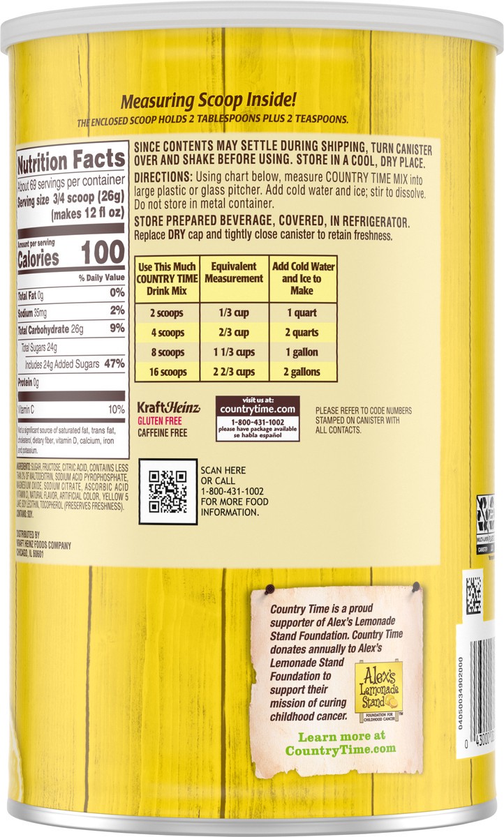 slide 7 of 9, Country Time Lemonade Drink Mix 63 oz, 63 oz