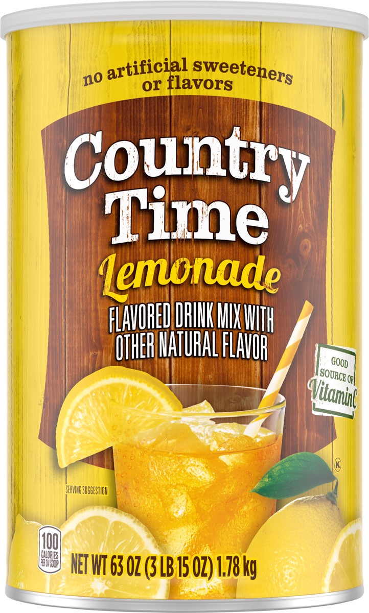 slide 6 of 9, Country Time Lemonade Drink Mix 63 oz, 63 oz