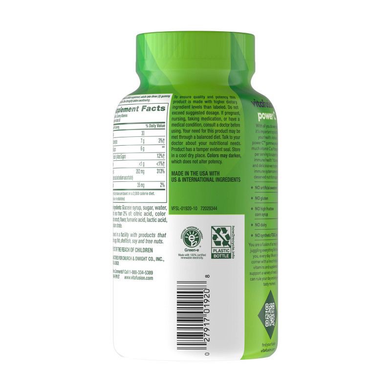 slide 7 of 7, vitafusion Power C Vitamin C Gummy Vitamin for Immune Support - Orange Flavored - 150ct, 150 ct