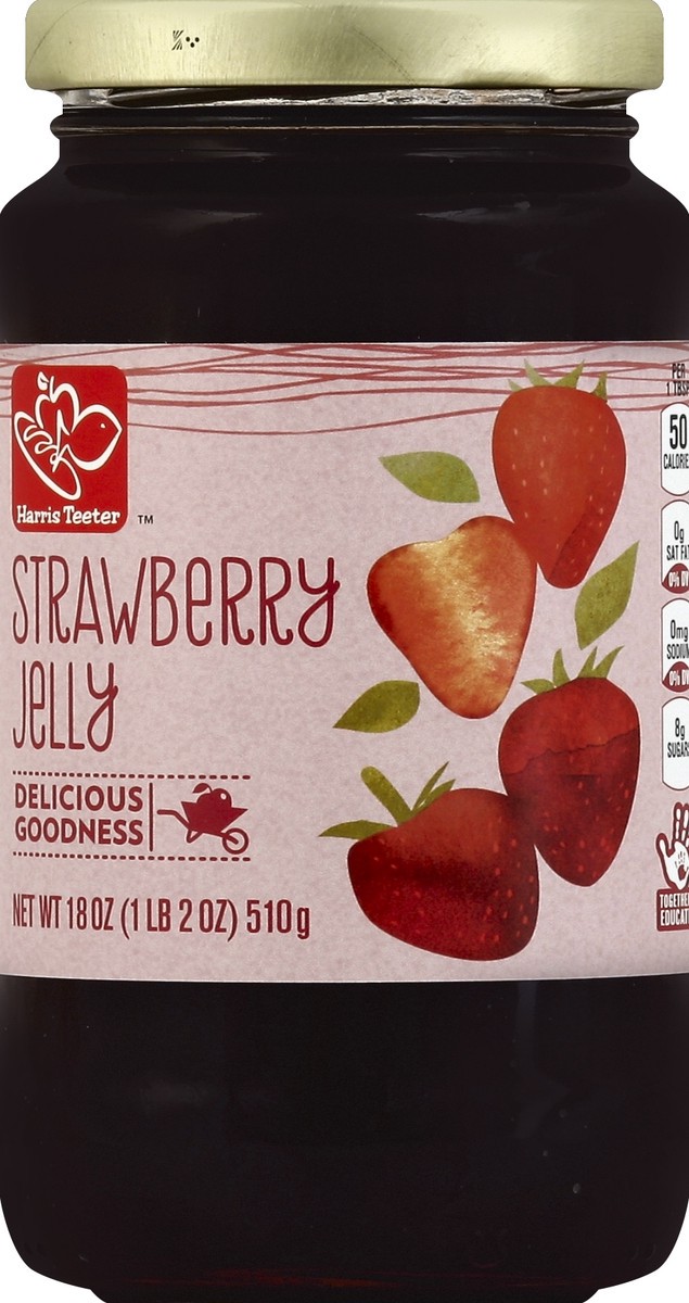 slide 2 of 2, Harris Teeter Strawberry Jelly, 18 oz