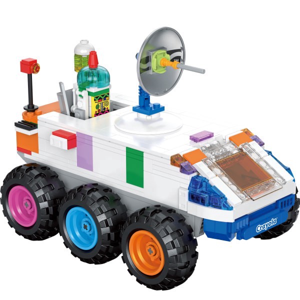 slide 7 of 9, Brickcraft, Llc Crayola Moon Cruiser Brick Building Set, Set Of 507 Pieces, 1 ct