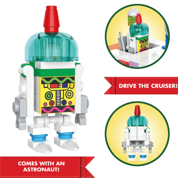 slide 5 of 9, Brickcraft, Llc Crayola Moon Cruiser Brick Building Set, Set Of 507 Pieces, 1 ct