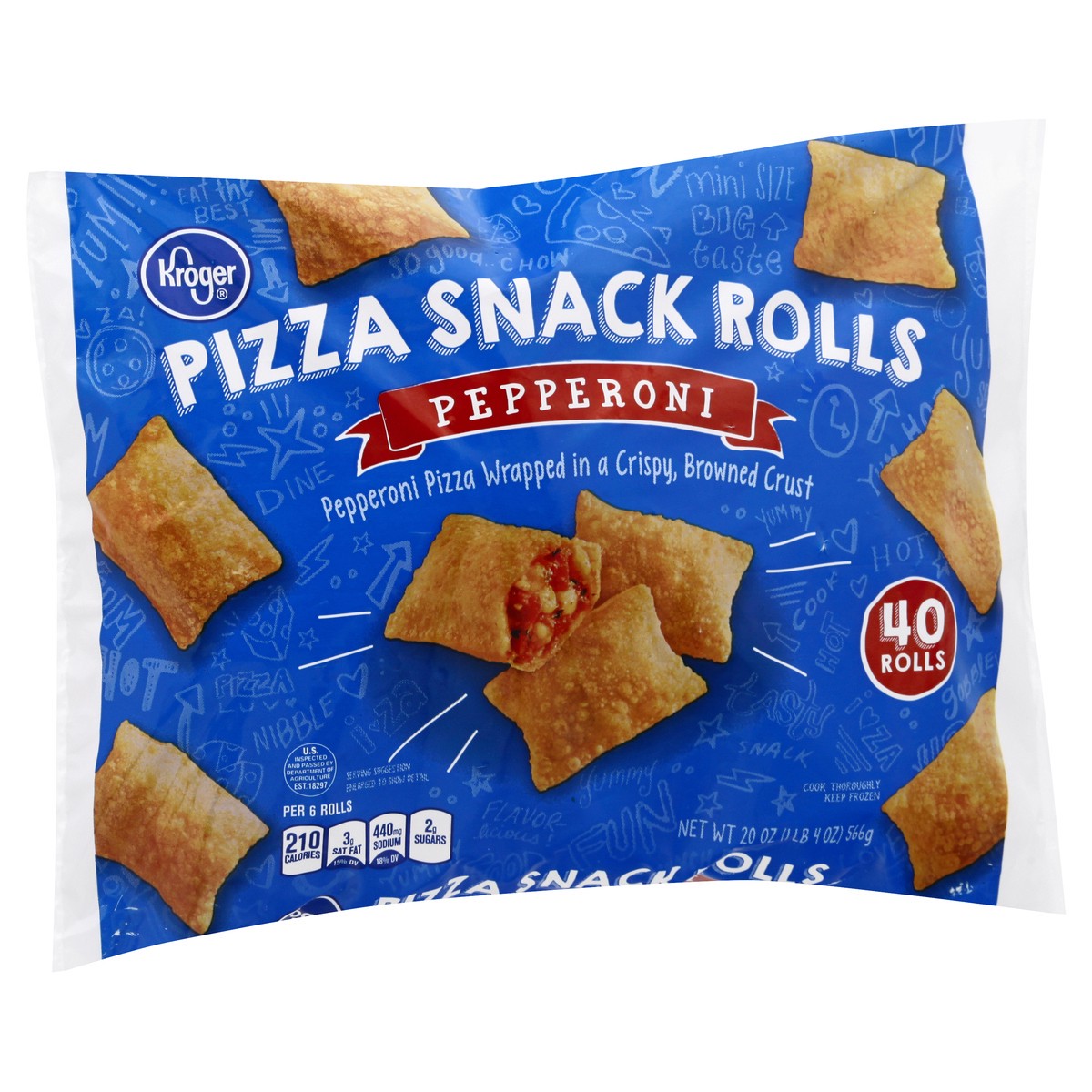 slide 3 of 11, Kroger Pepperoni Pizza Snack Rolls, 20 oz