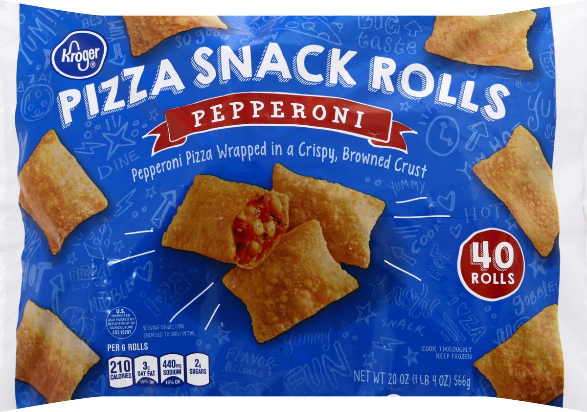 slide 8 of 11, Kroger Pepperoni Pizza Snack Rolls, 20 oz