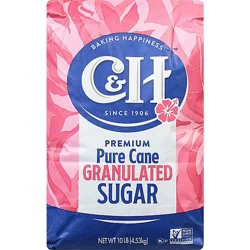 C&h Premium Pure Cane Granulated Sugar - 10 Lb