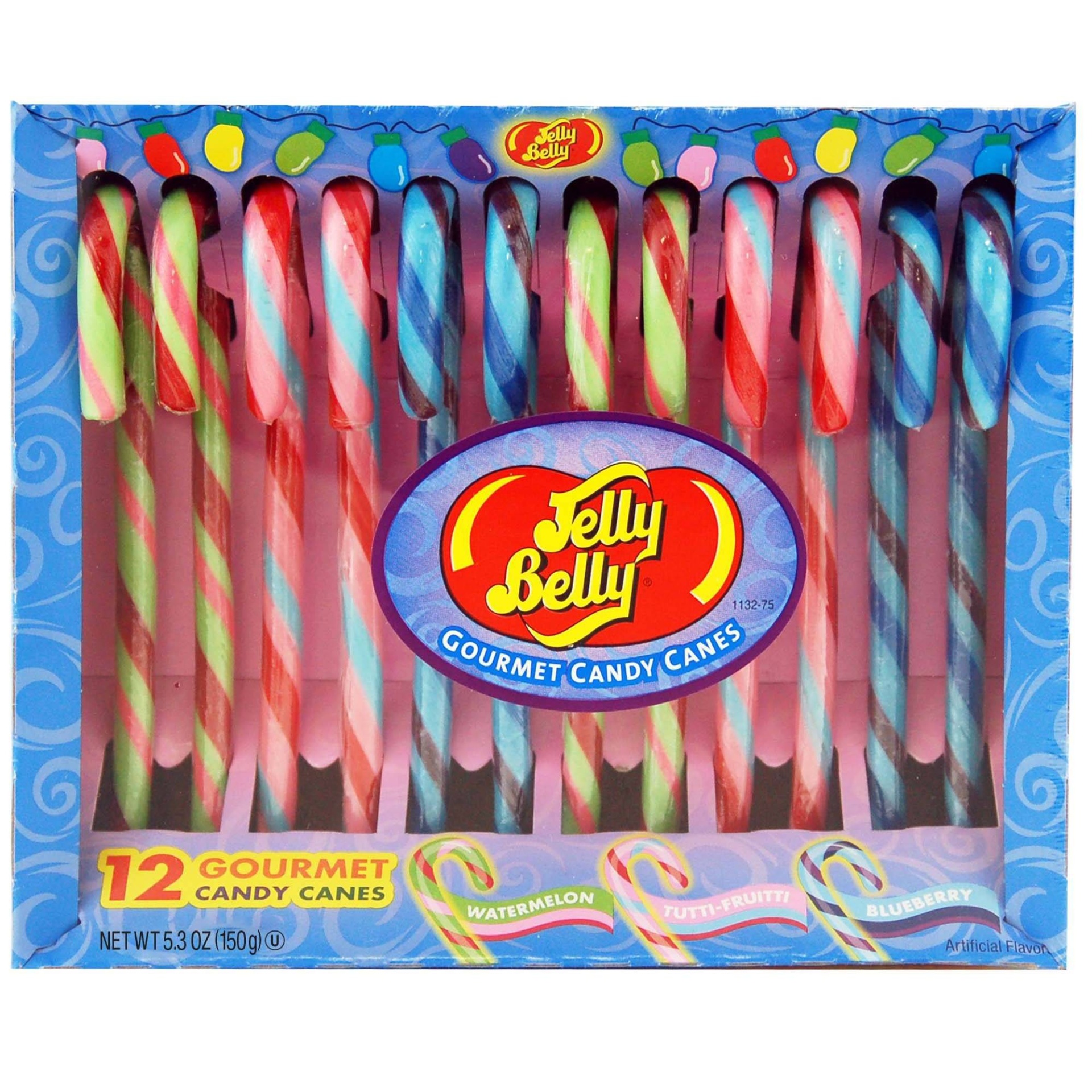 slide 1 of 1, Jelly Belly Christmas Candy Canes, 12 ct; 5.3 oz