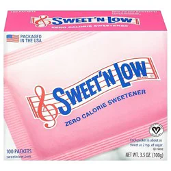 Sweet N Low Sweetener Packets Zero Calorie - 100 Count