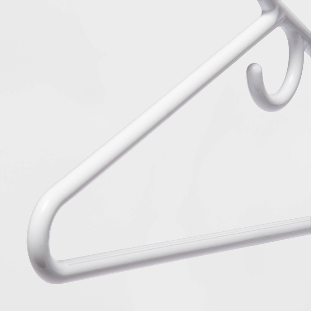 slide 4 of 7, 5pk Super Heavyweight Plastic Hanger White - Room Essentials, 5 ct