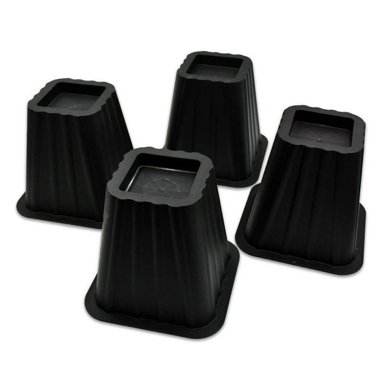 slide 3 of 4, 4pk Bed Risers Espresso - Room Essentials™, 4 ct