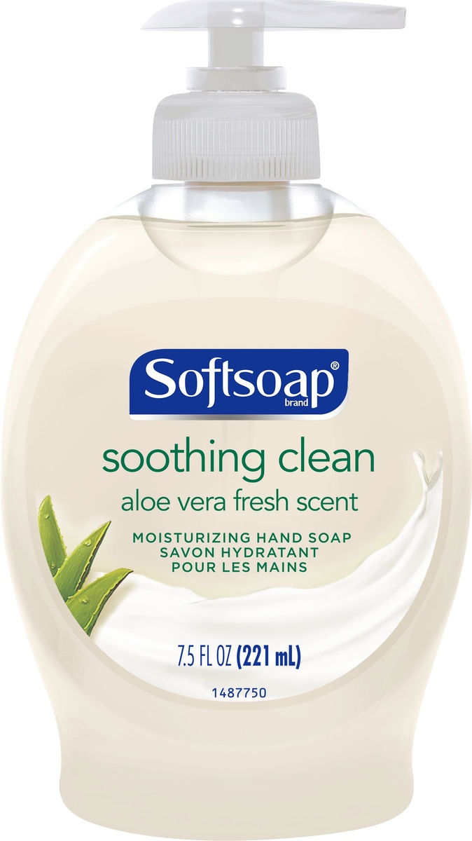 slide 3 of 5, Softsoap Hand Soap Moisturizing Soothing Aloe Vera, 7.5 oz