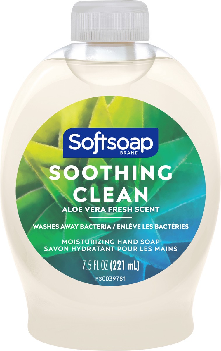 slide 8 of 8, Softsoap Liquid Hand Soap Pump, Soothing Aloe Vera - 7.5 Fluid Ounce, 7.50 fl oz