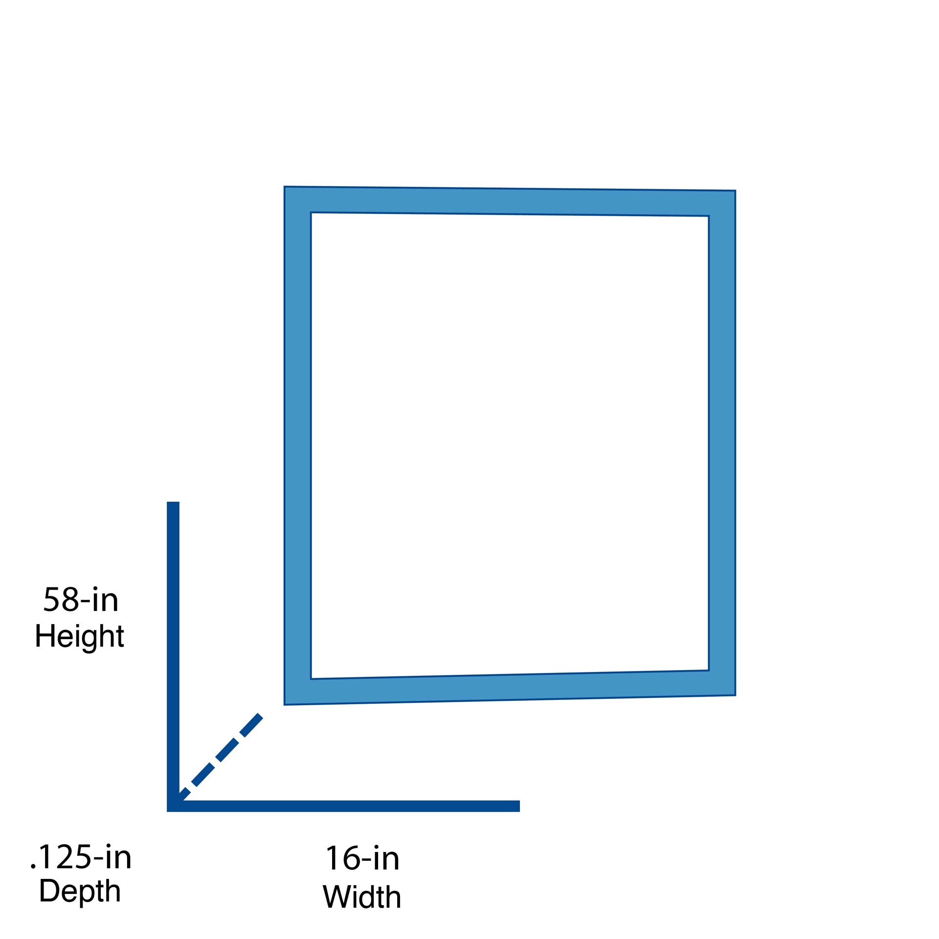 slide 2 of 6, Project Source 16-in W x 58-in H Rectangle silver Beveled Frameless Full Length Wall Mirror, 1 ct
