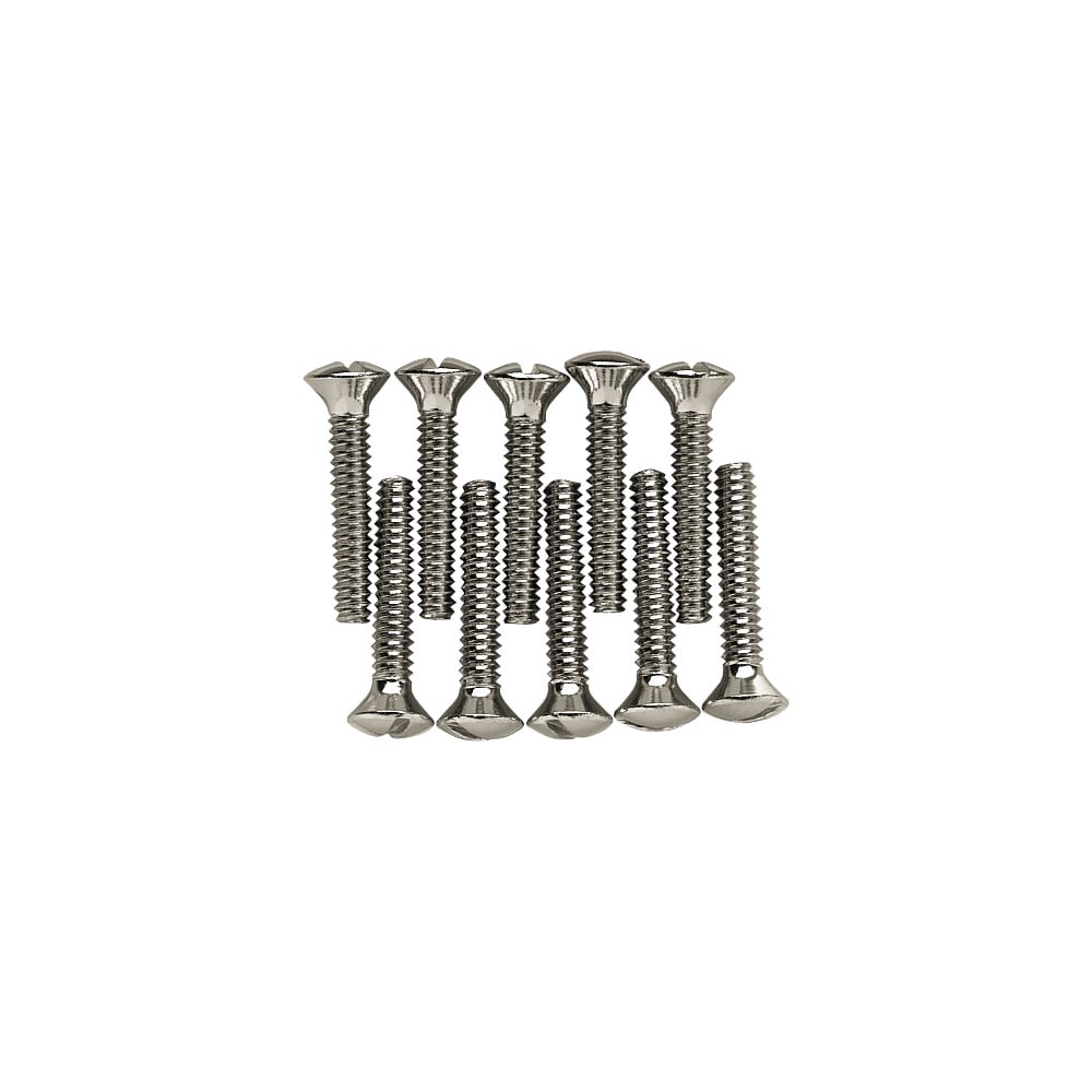 slide 1 of 5, allen + roth #6 x 3/4-in Slotted -Drive Standard Wall plate Screws 10 -Count, 1 ct