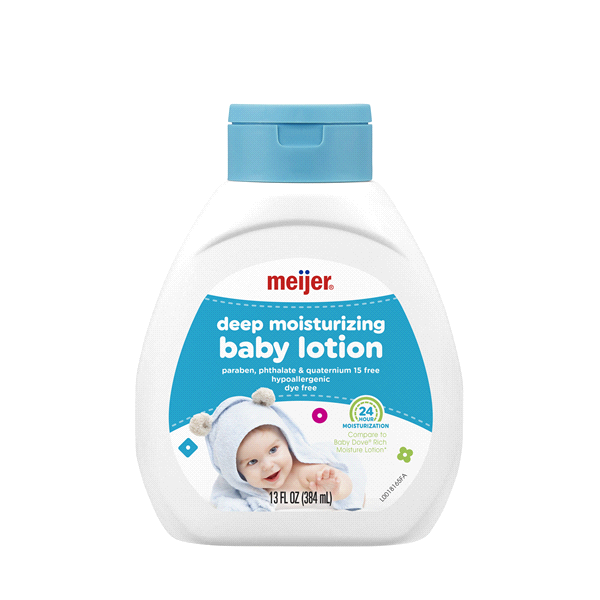 slide 1 of 1, Meijer Deep Moisturizing Baby Lotion, 13 fl oz