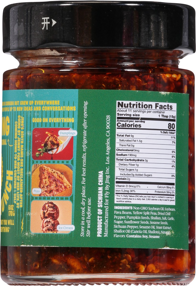 slide 3 of 13, Fly by Jing Chengdu Crunch Hot Sauce 6 oz, 6 oz