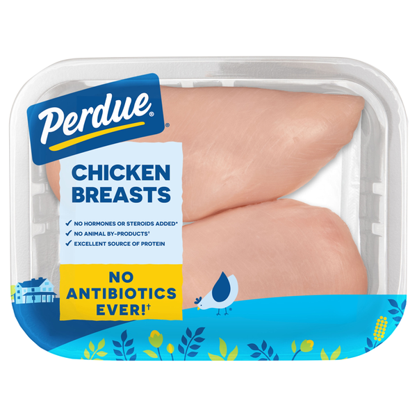 slide 1 of 1, Perdue Natural Boneless Skinless Chicken Breasts - 2-3 ct, per lb