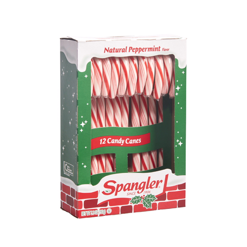 slide 1 of 1, Spangler® peppermint candy canes, 5.3 oz