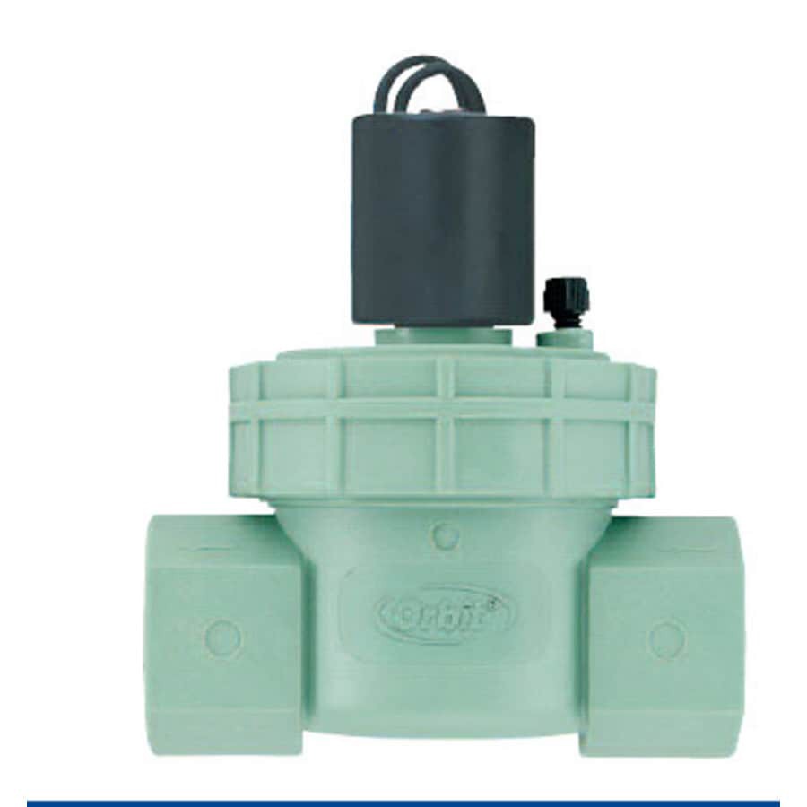 slide 2 of 2, Orbit 0.75-in Plastic Electric inline irrigation valve, 1 ct