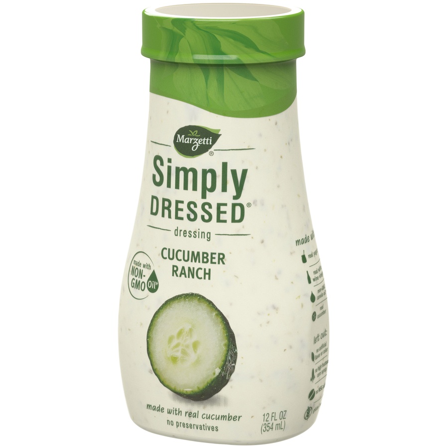 slide 6 of 8, Marzetti Simply Dressed Cucumber Ranch Dressing, 12 fl oz