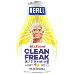 Mr. Clean, Clean Freak Deep Cleaning Mist Multi-Surface Spray, Lemon Zest Scent Refill, 1 count, 16 fl oz