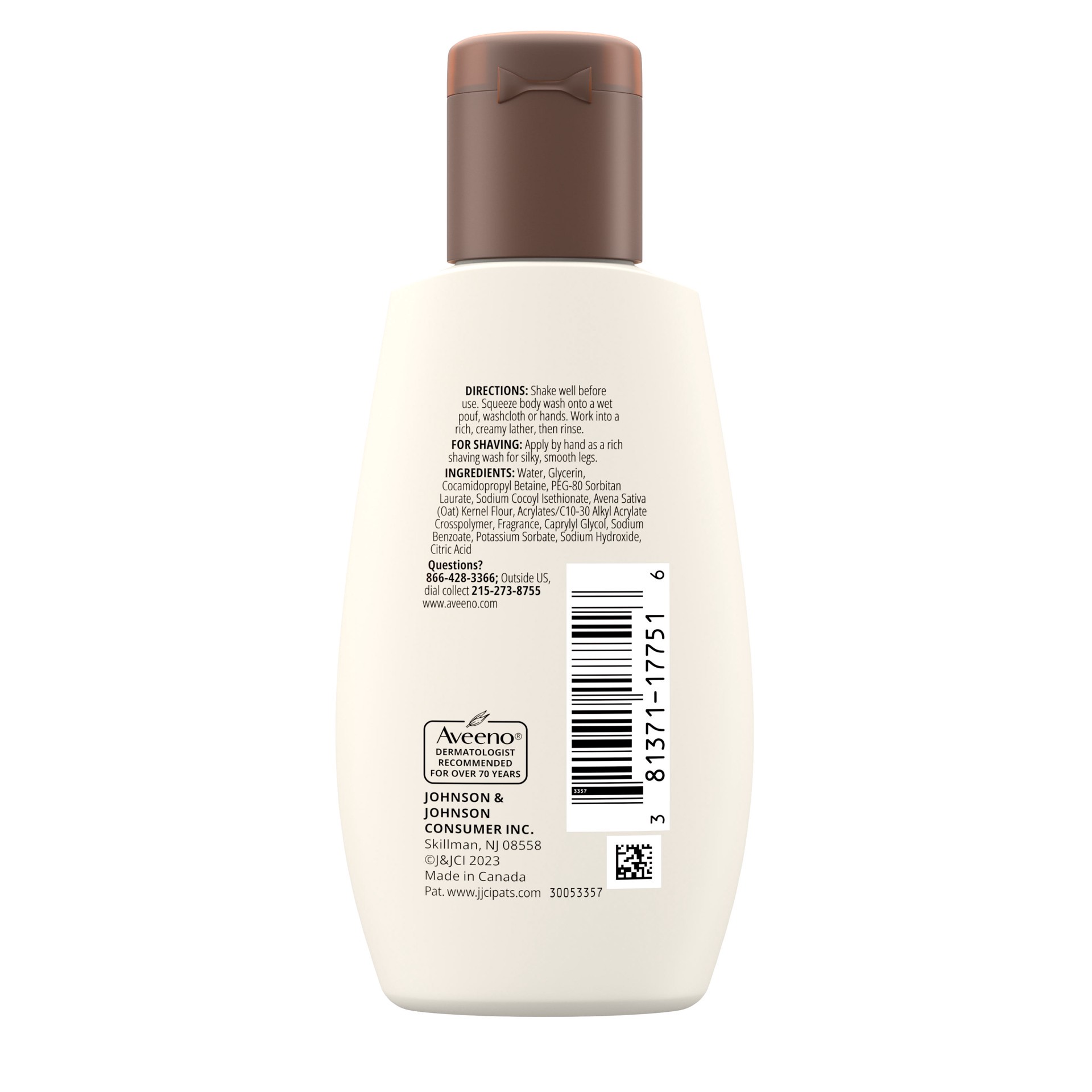 slide 2 of 9, Aveeno Daily Moisturizing Body Wash with Soothing Oat - Trial Size - 2 fl oz, 2 fl oz