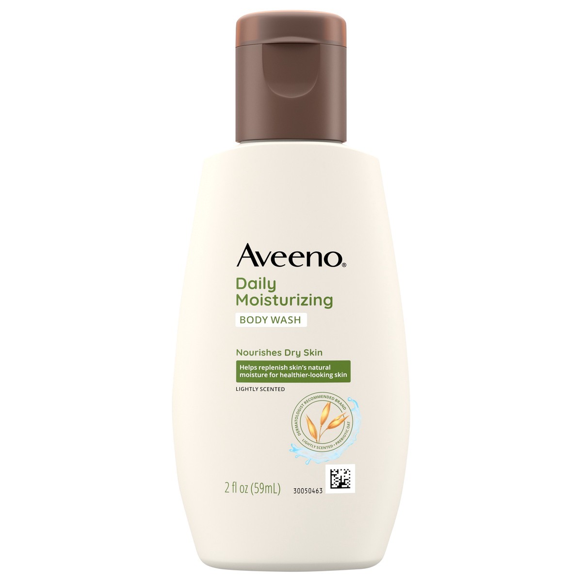 slide 1 of 9, Aveeno Daily Moisturizing Body Wash with Soothing Oat - Trial Size - 2 fl oz, 2 fl oz