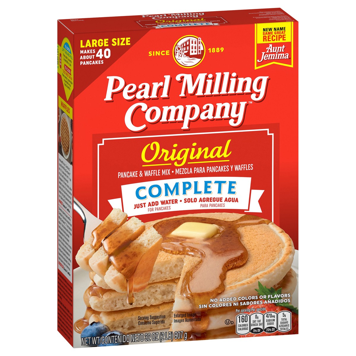 slide 4 of 6, Pearl Milling Company Pancake & Waffle Mix, Original, Complete, Large Size - 32 oz, 32 oz