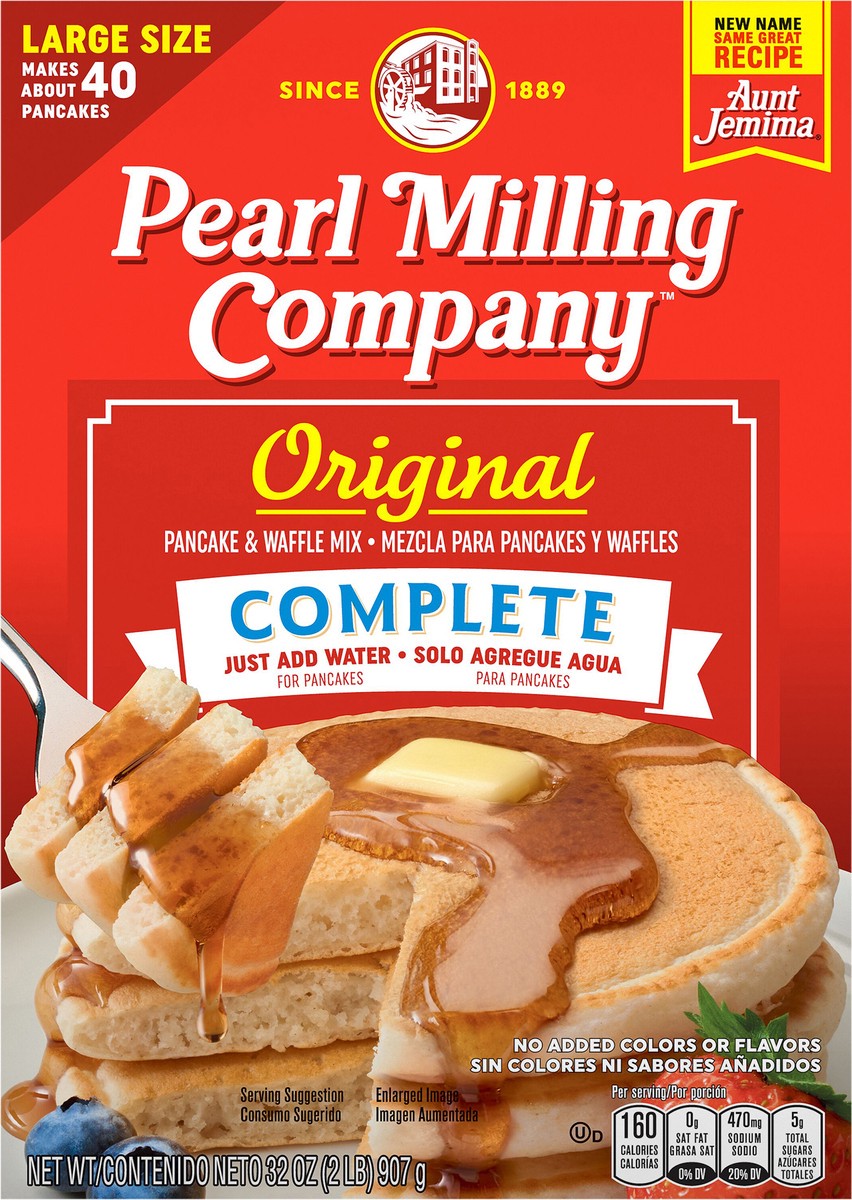 slide 3 of 6, Pearl Milling Company Pancake & Waffle Mix, Original, Complete, Large Size - 32 oz, 32 oz