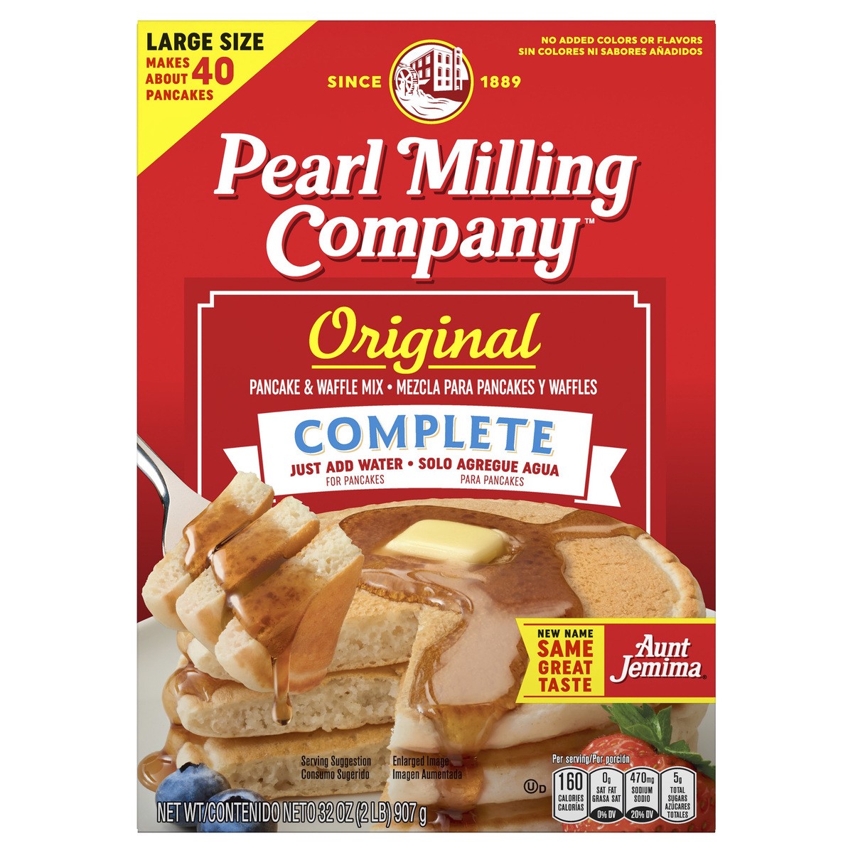 slide 1 of 6, Pearl Milling Company Pancake & Waffle Mix, Original, Complete, Large Size - 32 oz, 32 oz