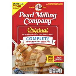 Pearl Milling Company Pancake & Waffle Mix, Original, Complete, Large Size - 32 oz