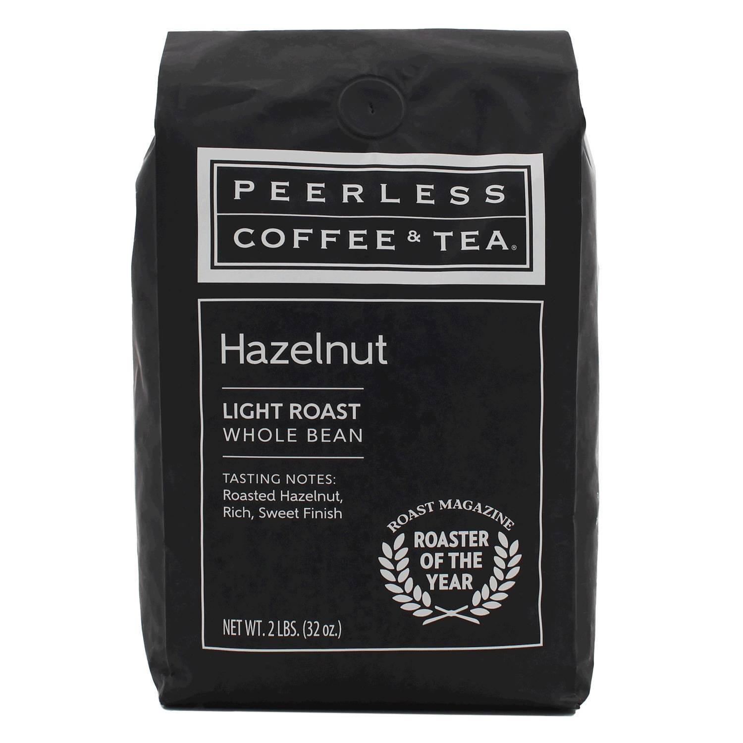 slide 1 of 1, Peerless Coffee & Tea Peerless Hazelnut Light Roast Whole Bean Coffee - 32 oz, 32 oz