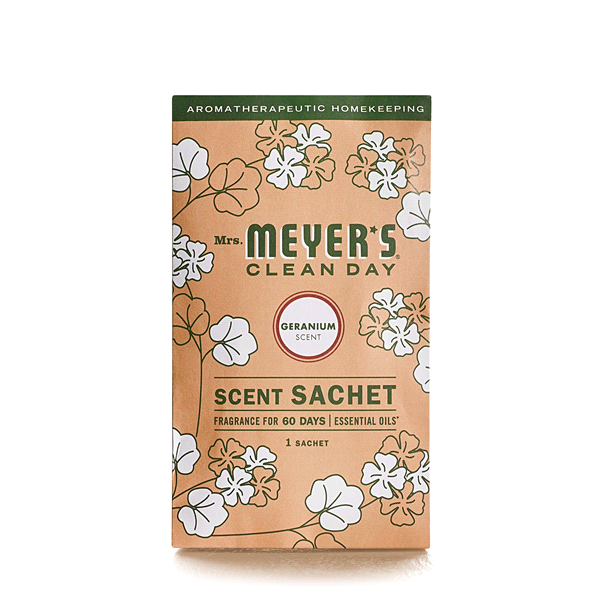 slide 1 of 1, Mrs. Meyer's Clean Day Scent Sachet, Geranium, 1 ct