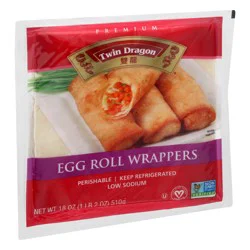 Twin Dragon Premium Egg Roll Wrappers 18 oz