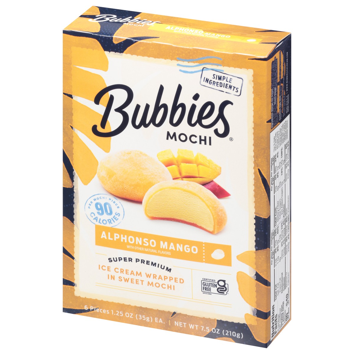 slide 3 of 9, Bubbies Mango Mochi, 6 ct