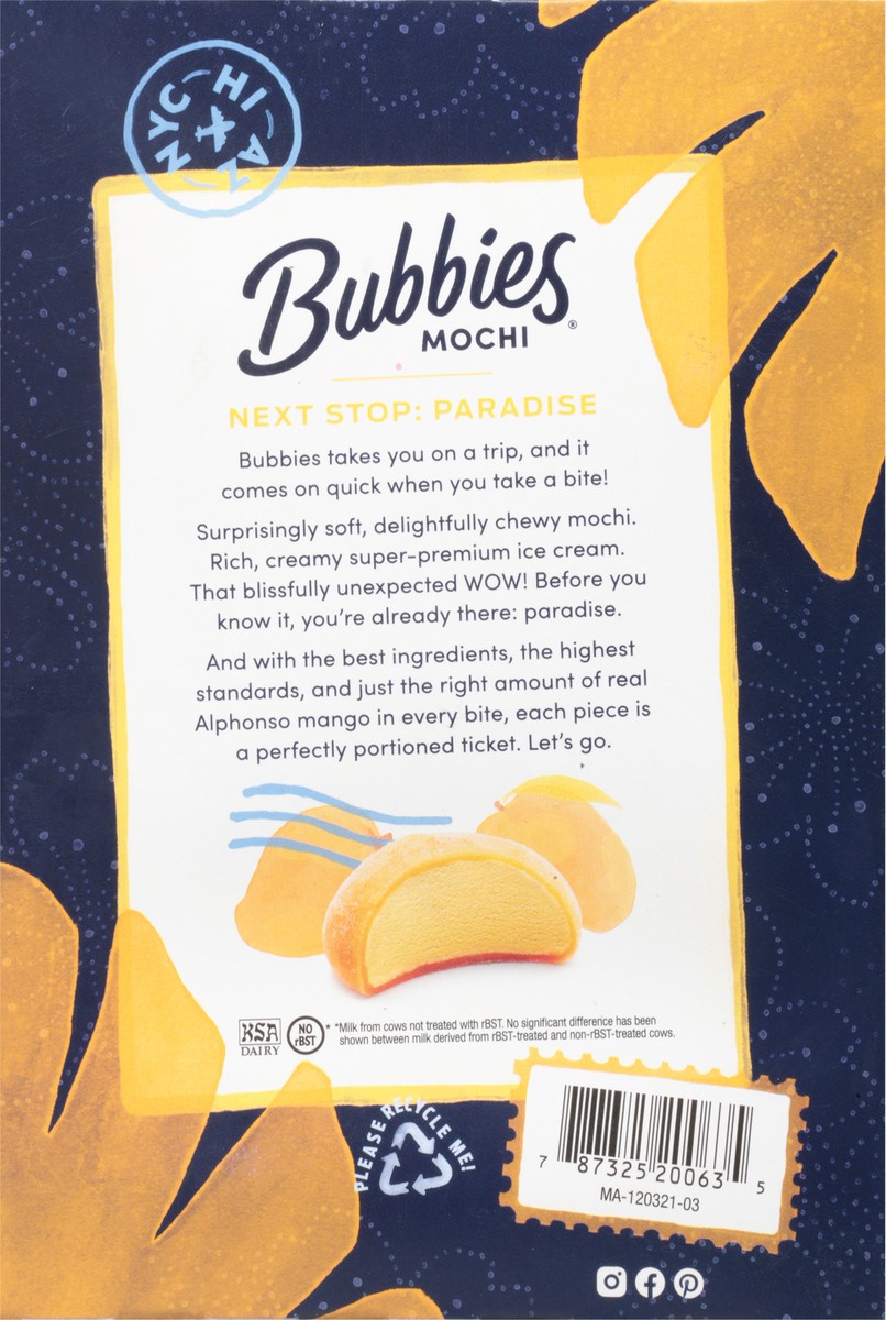 slide 5 of 9, Bubbies Mango Mochi, 6 ct