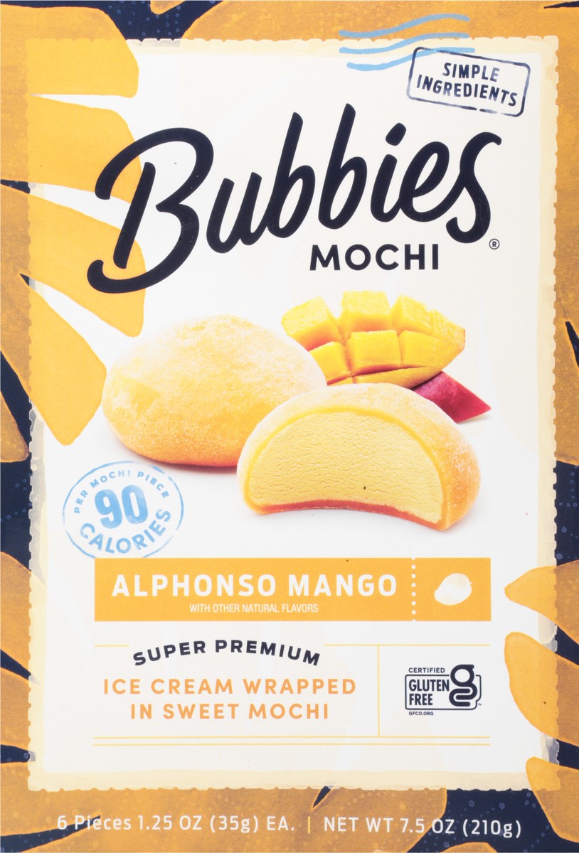 slide 6 of 9, Bubbies Mango Mochi, 6 ct