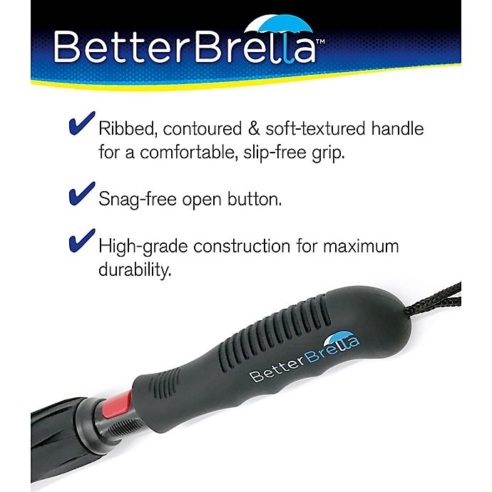 slide 2 of 4, As Seen on TV BetterBrella Black Umbrella, 1 ct