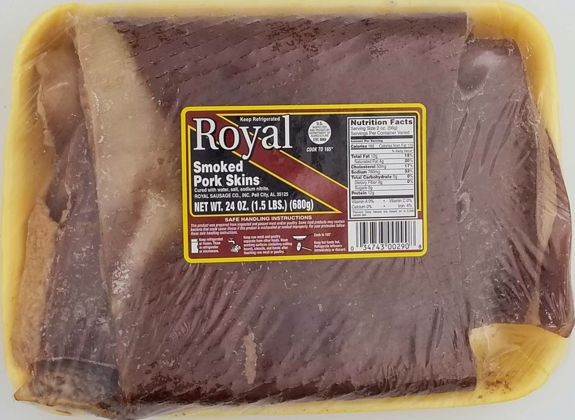 slide 1 of 1, Royal Bacon Skins, 1.5 lb