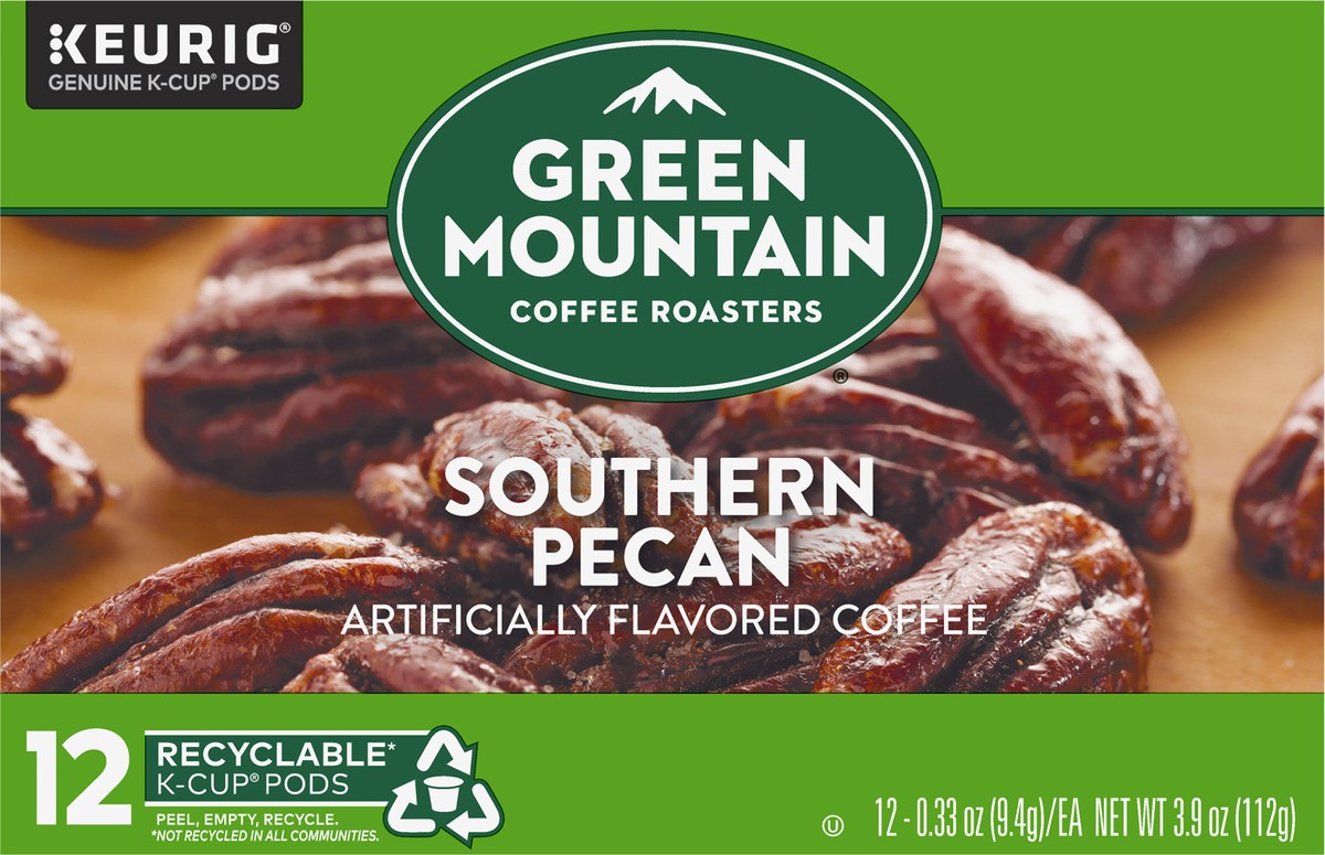 slide 4 of 7, Green Mountain Coffee Roasters Southern Pecan Keurig Single-Serve K-Cup pods, Light Roast Coffee, 12 Count, 12 ct