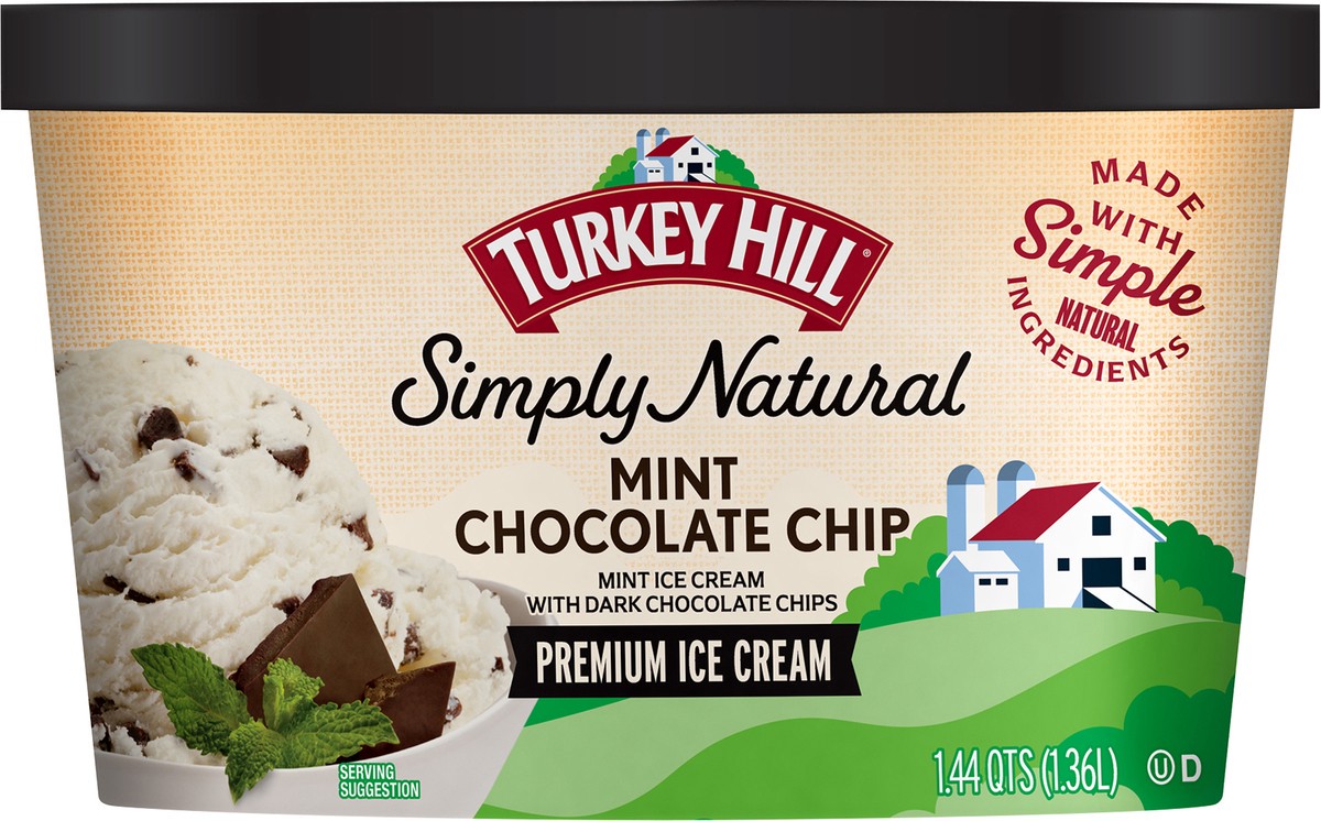 slide 2 of 2, Turkey Hill Mint Chocolate Chip, 1.44 qt