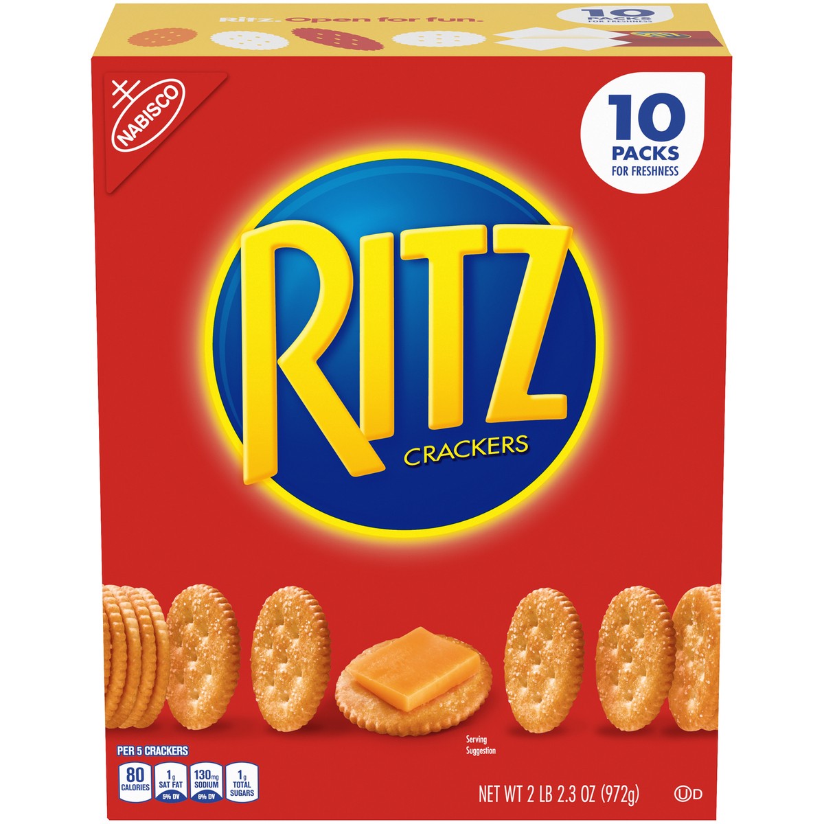 slide 1 of 5, RITZ Original Crackers, 34 oz, 2.63 lb