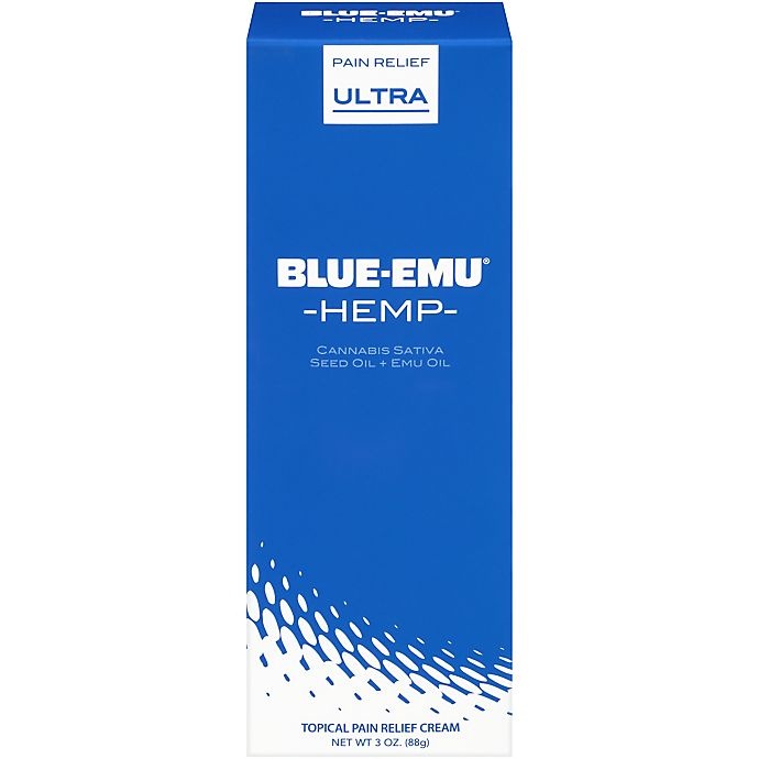 slide 1 of 3, Blue-Emu Hemp Topical Pain Relief Cream, 3 oz