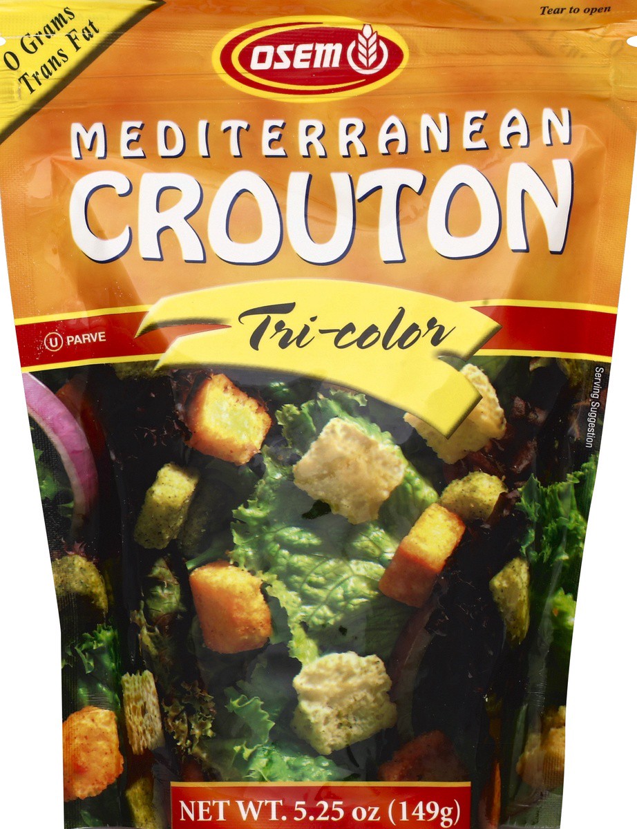 slide 2 of 2, Osem Croutons Mediterranean Tri-Color, 5.25 oz