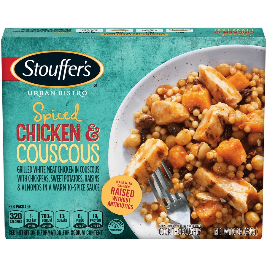 slide 1 of 1, Stouffer's Urban Bistro Spiced Chicken & Couscous, 9 oz