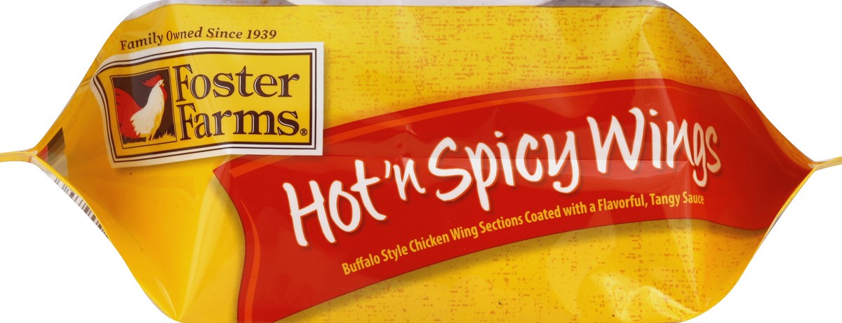 slide 3 of 3, Foster Farms Hot-N-Spicy Wings, 28 oz